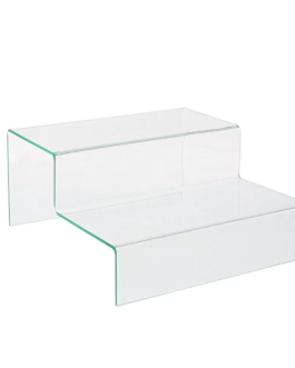 2 Steps Acrylic Desktop Acrylic Riser Stand