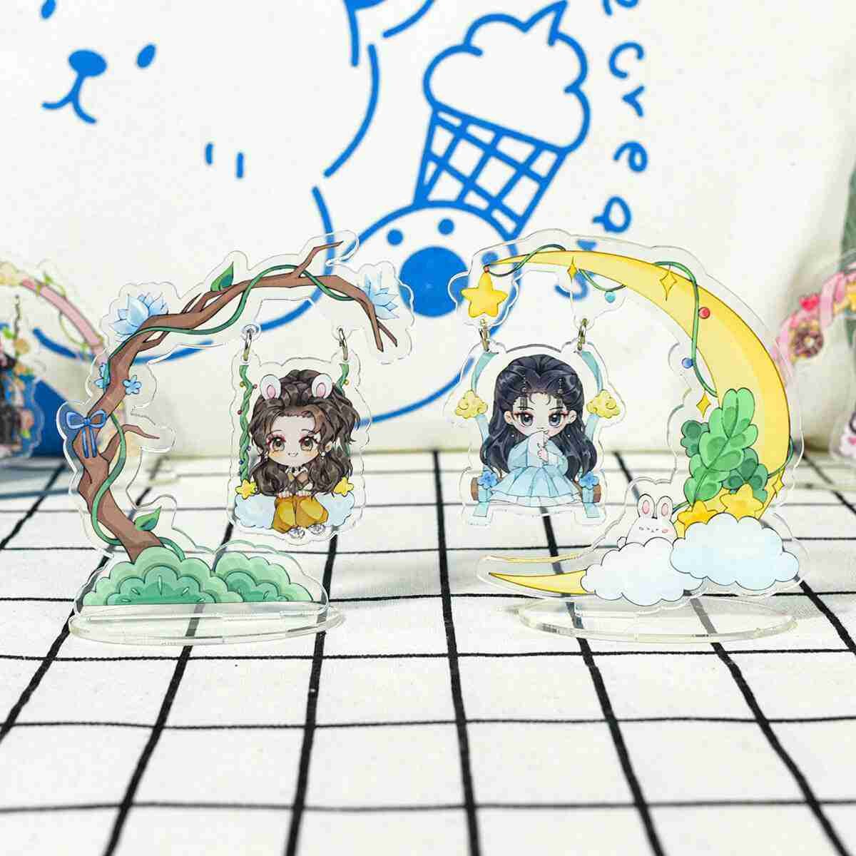 Acrylic hot sale charm custom