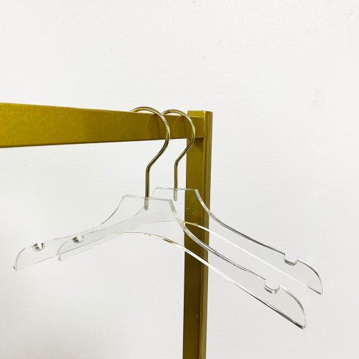 Acrylic Children's Clothes Hanger 32 cm Wide Square Top