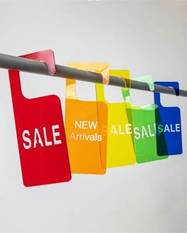 Acrylic Clothing Sale Sign Store Display Fixtures