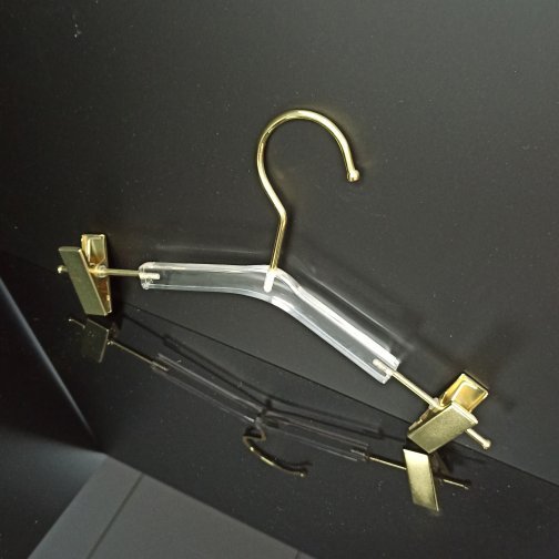 Acrylic Hanger with Clips For Bra and Panty 28.5 cm Wide