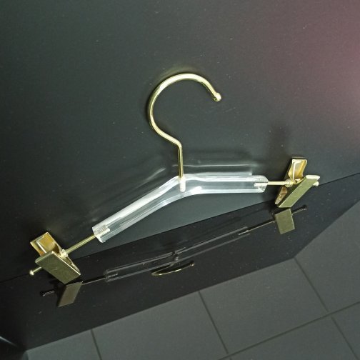 Acrylic Hanger with Clips For Bra and Panty 28.5 cm Wide