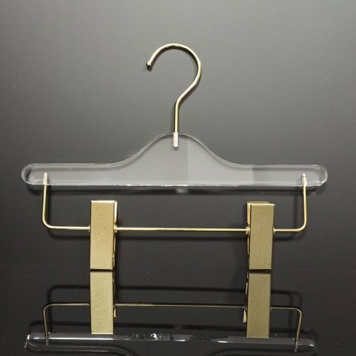 Acrylic Hanger with Drop-hanging Clips 28 cm Wide