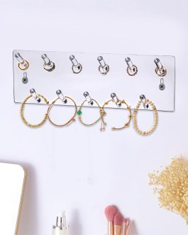 Acrylic Jewelry Display Wall Hanger of 11 Hooks