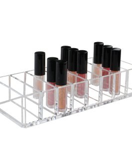 Acrylic Makeup Storage Tray with 8 Dividers Cosmetics Jewelry Box