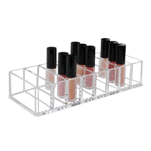 Acrylic Makeup Storage Tray with 8 Dividers Cosmetics Jewelry Box