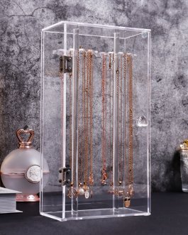 Acrylic Necklace Storage Box Clavicle Chain Display Rack Revolving Bracelet Display Rack