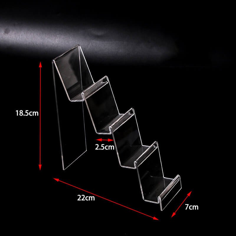 Acrylic Purse Display 7x22x18.5cm 2.5cm Deep 4 Layers