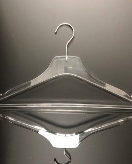 Acrylic Shirt Hanger with Notches Slip-Proof Suit Hanger with A Bar