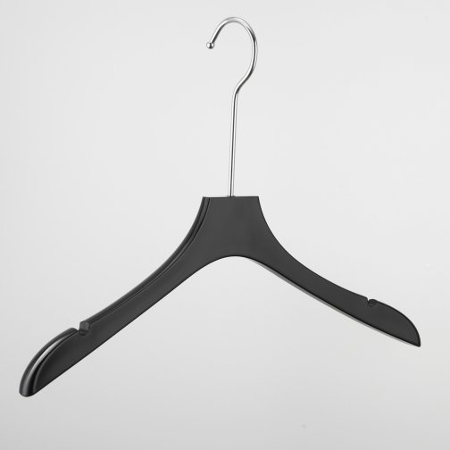 Black Acrylic Clothes Hanger 1.8cm Thick