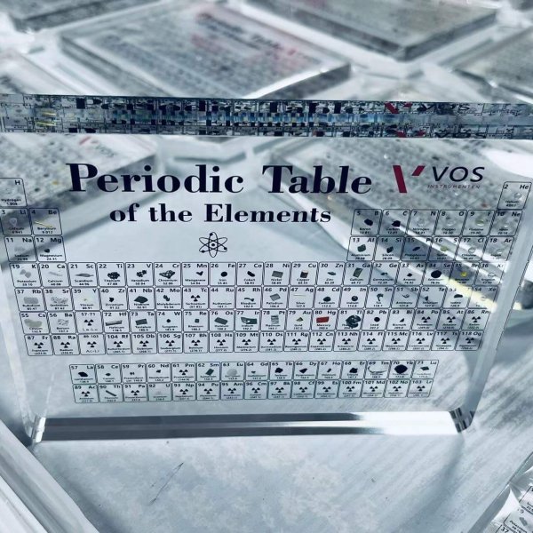 Buy Acrylic Periodic Table Display with Real Elements in Bulk