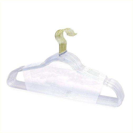 Buy Clear Thin Plastic Hangers in Bulk