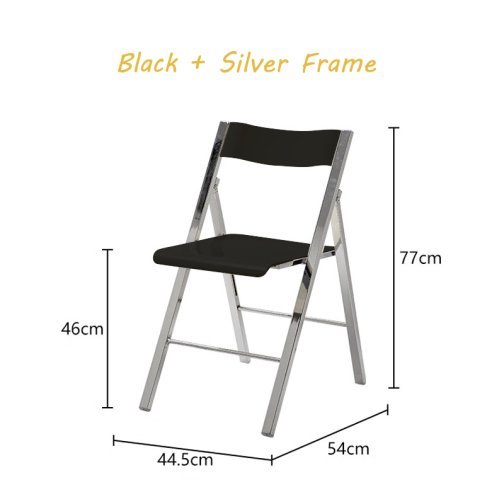 Clear Acrylic Folding Chair with Gold/Silver Frame