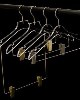 Clear Acrylic Swimsuit Hanger with Long Drop-down Clips