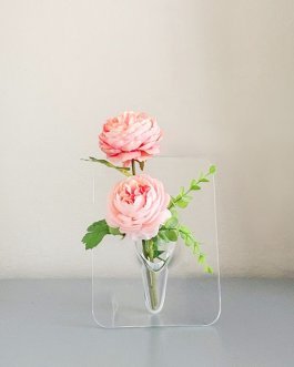 Clear Book Flower Vase Flower Stand