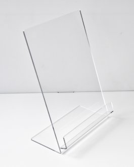 Crystal Clear Acrylic Shirt Display Stand (24cm x 11cm x 34cm)