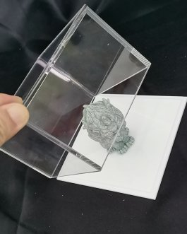 Custom Acrylic 5-sided Box with White Base