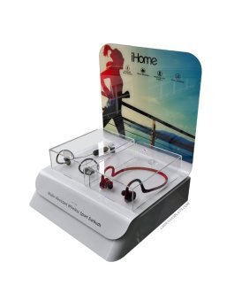 Custom Acrylic Bluetooth Earphone Samples Display Stand