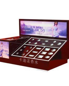 Custom Acrylic Display Case Cosmetic Perfume Tabletop POP Stand