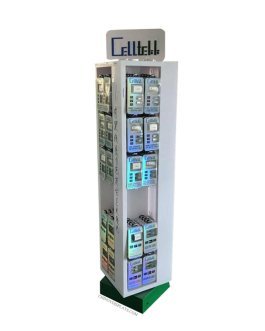 Custom Acrylic Display Case Floor-standing USB Cable Power Bank Charger Showcase Cabinet