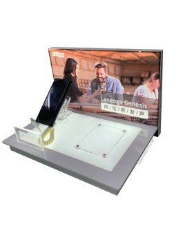 Custom Acrylic Display Translating Machine POP Stand