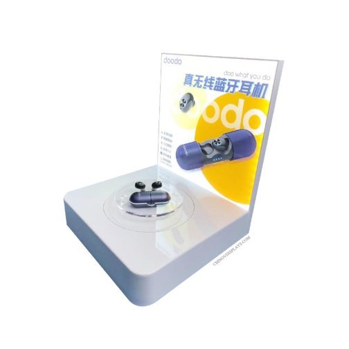 Custom Acrylic Display Wireless Bluetooth TWS Earphone Product Showcase Stand