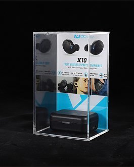 Custom Acrylic Wireless Earphone Display Case – Secure & Stylish Exhibition