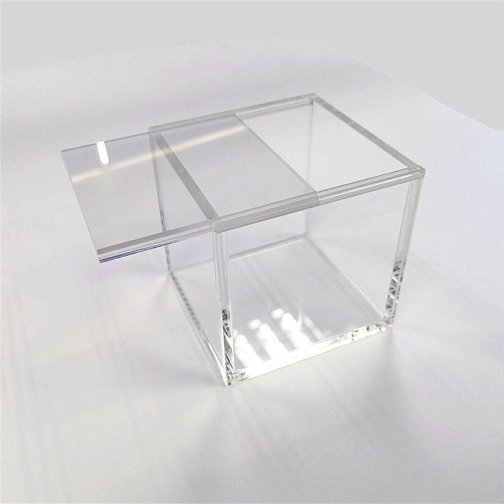 Custom Clear Acrylic Box with Sliding Lid