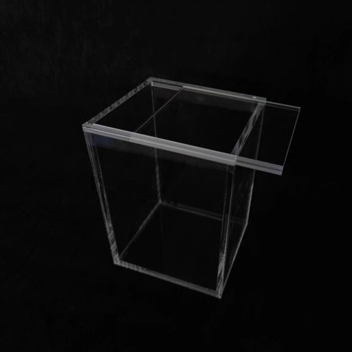 Custom Clear Acrylic Box with Sliding Lid