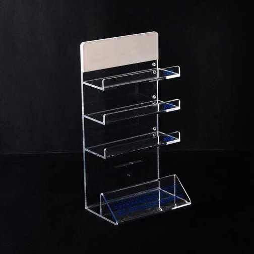 Custom Clear Acrylic Sunglasses Display Stand with Integrated Price Holder