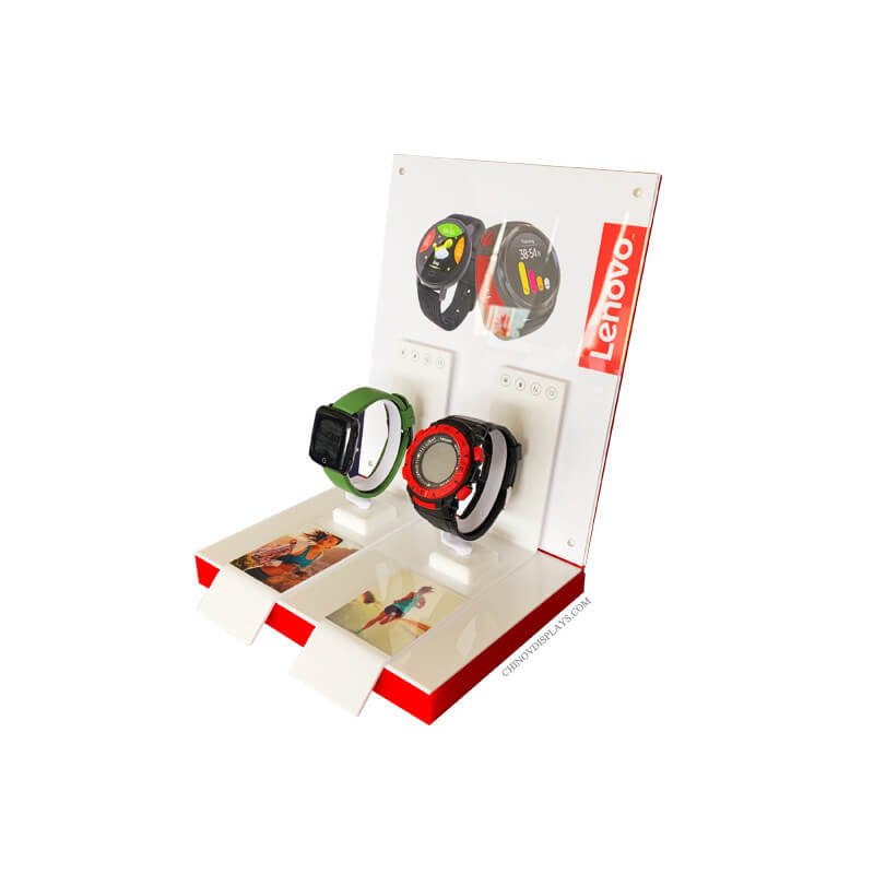 Custom Made Acrylic Display Digital Watches Smart Sporting Wristband Samples POP Stand