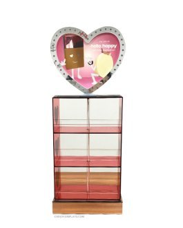 Custom POP Display Case Acrylic Makeup Lipstick Showcase Cabinet