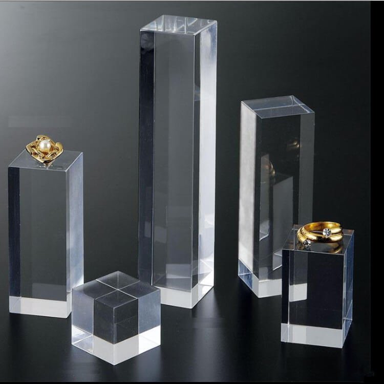 Elegant Acrylic Jewelry Display Blocks