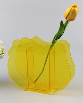 Kitty-Cat-Shape Acrylic Flower Vase