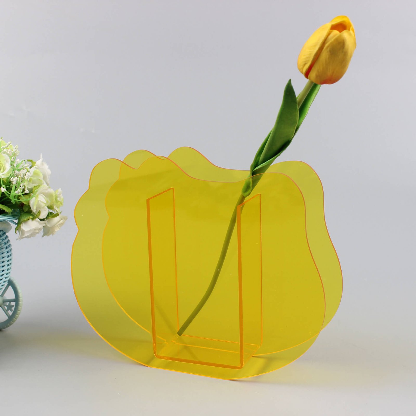 Kitty-Cat-Shape Acrylic Flower Vase