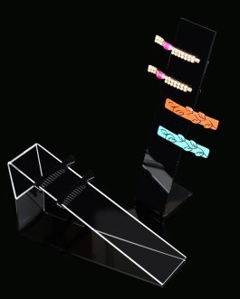 L-Shaped Acrylic Hair Clips Display Stand