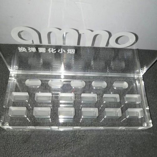 Modern Acrylic Vape Pod Display Stand - Streamlined Organizing Solution