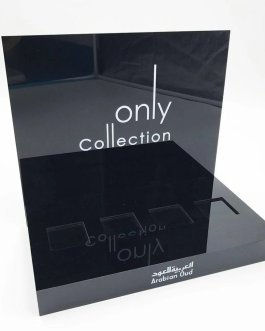 Premium Black Acrylic Skincare Display Stand