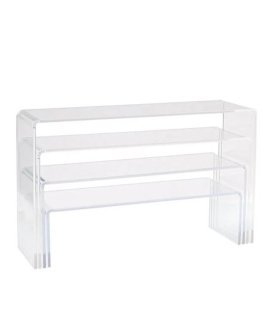 Set of 4 Custom Sizes Retangular Long Acrylic Riser Stands