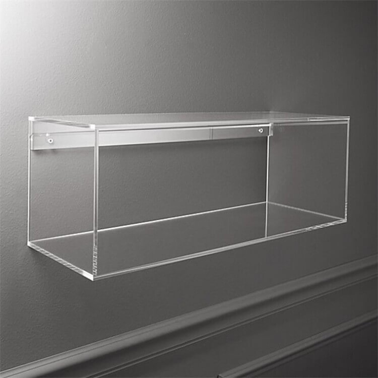 Sleek Wall-Mounted Acrylic Shelf Display