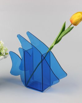 Tropical Fish Acrylic Flower Vase