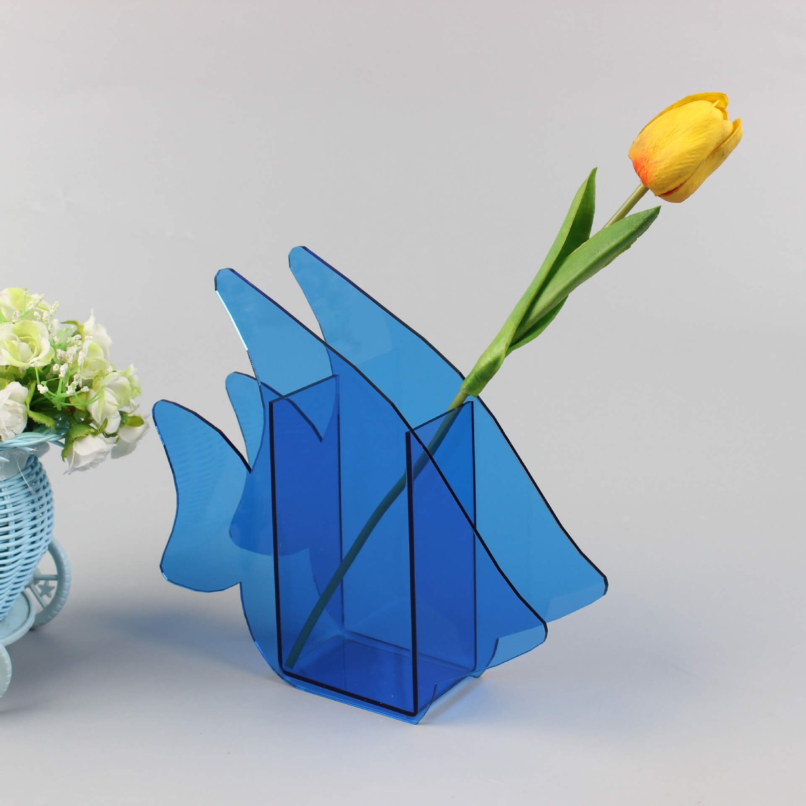 Tropical Fish Acrylic Flower Vase