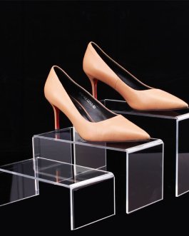 U-shaped Acrylic Display Stand for Handbag Shoes Animes Desserts