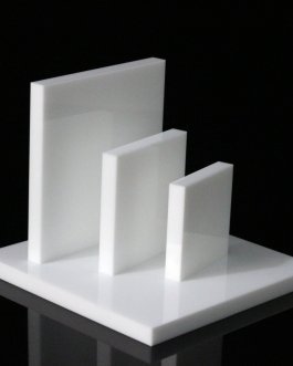 White Acrylic Flat Tray Jewelry Plate Makeup Display Block