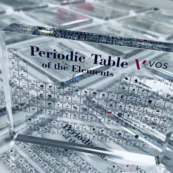 Wholesale Acrylic Periodic Table Display with Real Elements