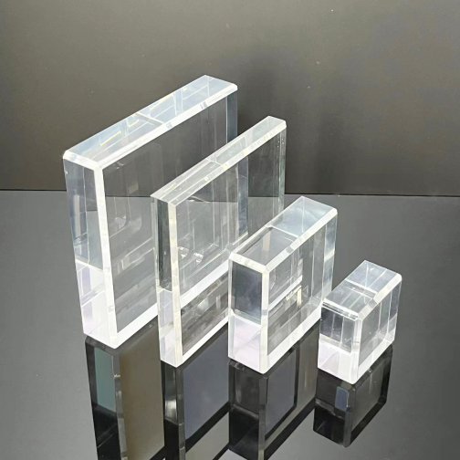 Wholesale Clear Solid Acrylic Block With Beveled Edges