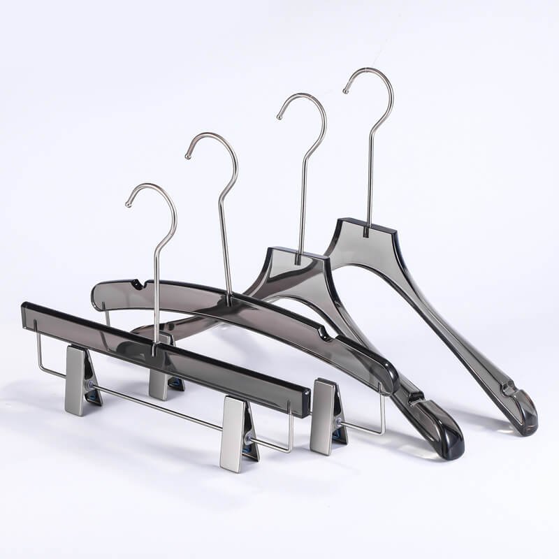 Wholesale Transclucent Black Acrylic Hangers